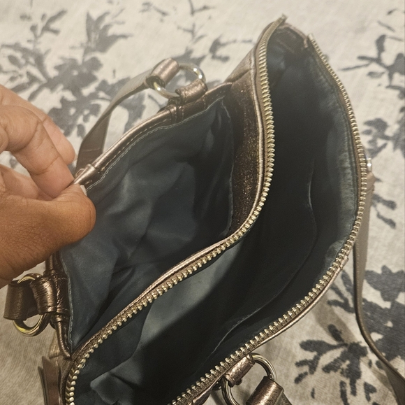 Stylish Metallic Coach Handbag - Picture 7 of 7